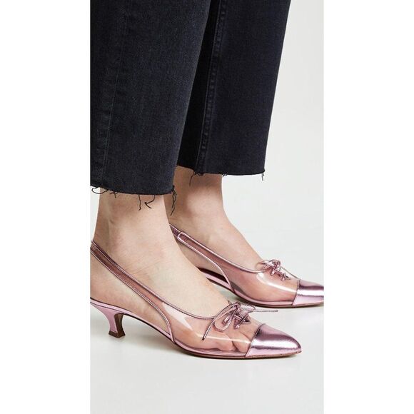 MARC JACOBS Slingback Kitten-heel Pumps 37.5 - Picture 1 of 12